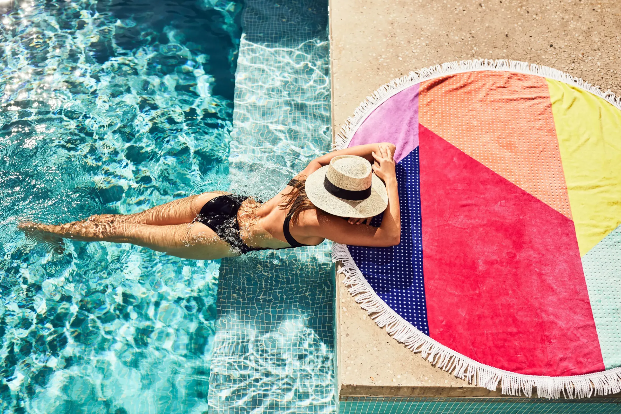 Drap De Bain Hulule Tissu / O 150 Cm - Coton Eponge - Sunnylife