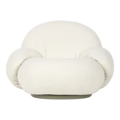 Fauteuil Pivotant Pacha Outdoor Tissu Beige / Avec Accoudoirs - Pierre Paulin, 1975 - Gubi