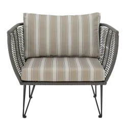 Fauteuil Rembourre Mundo Tissu Vert / Fils Pvc - Bloomingville