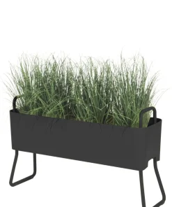 Jardiniere Greens Mini Metal Gris / Metal - L 100 X H 46 Cm - Maiori