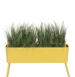 Jardiniere Greens Mini Metal Jaune / Metal - L 100 X H 46 Cm - Maiori