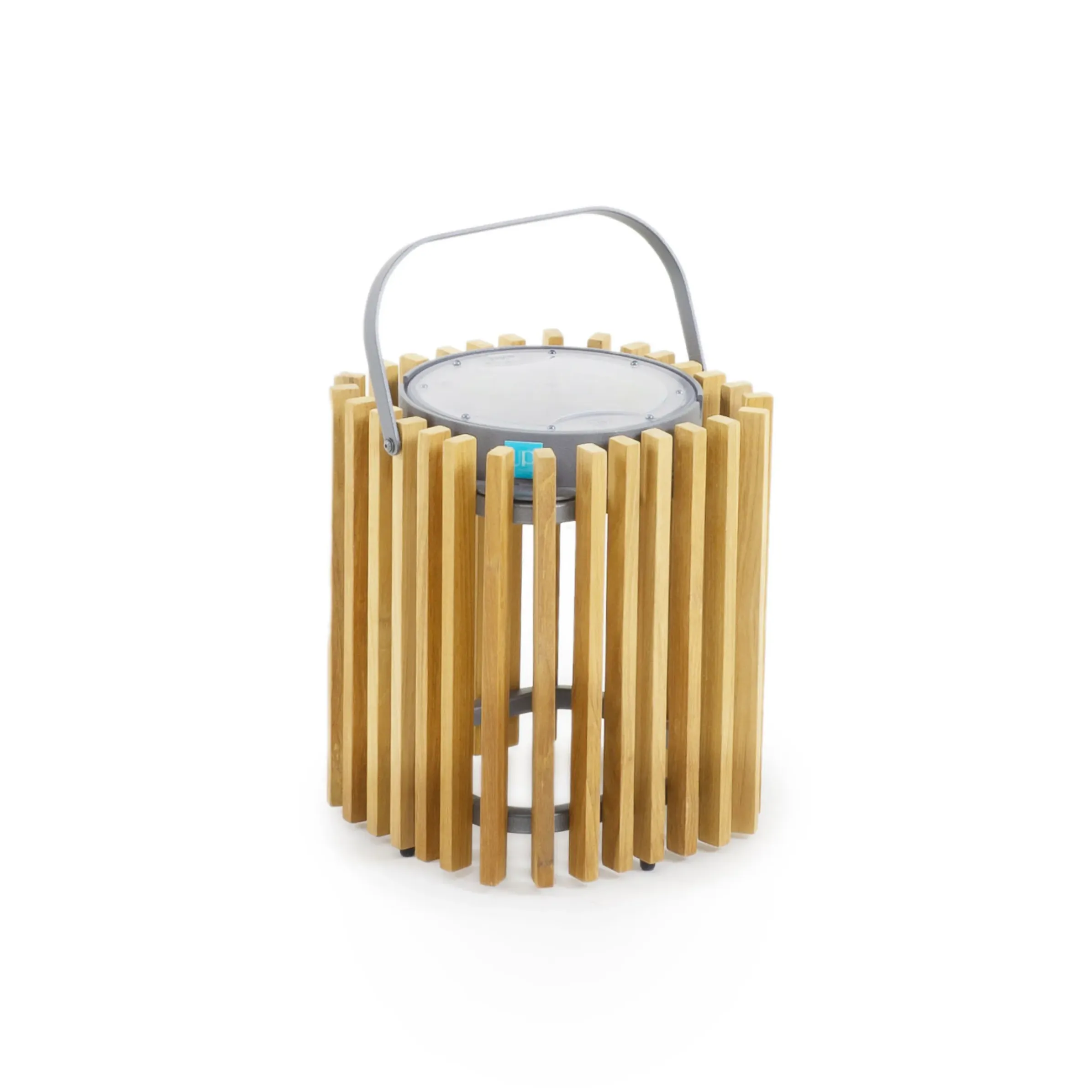 Lampe Solaire D'extérieur Solare Bois Naturel Bois / H 30 Cm - Recharge Solaire Ou Usb - Unopiu