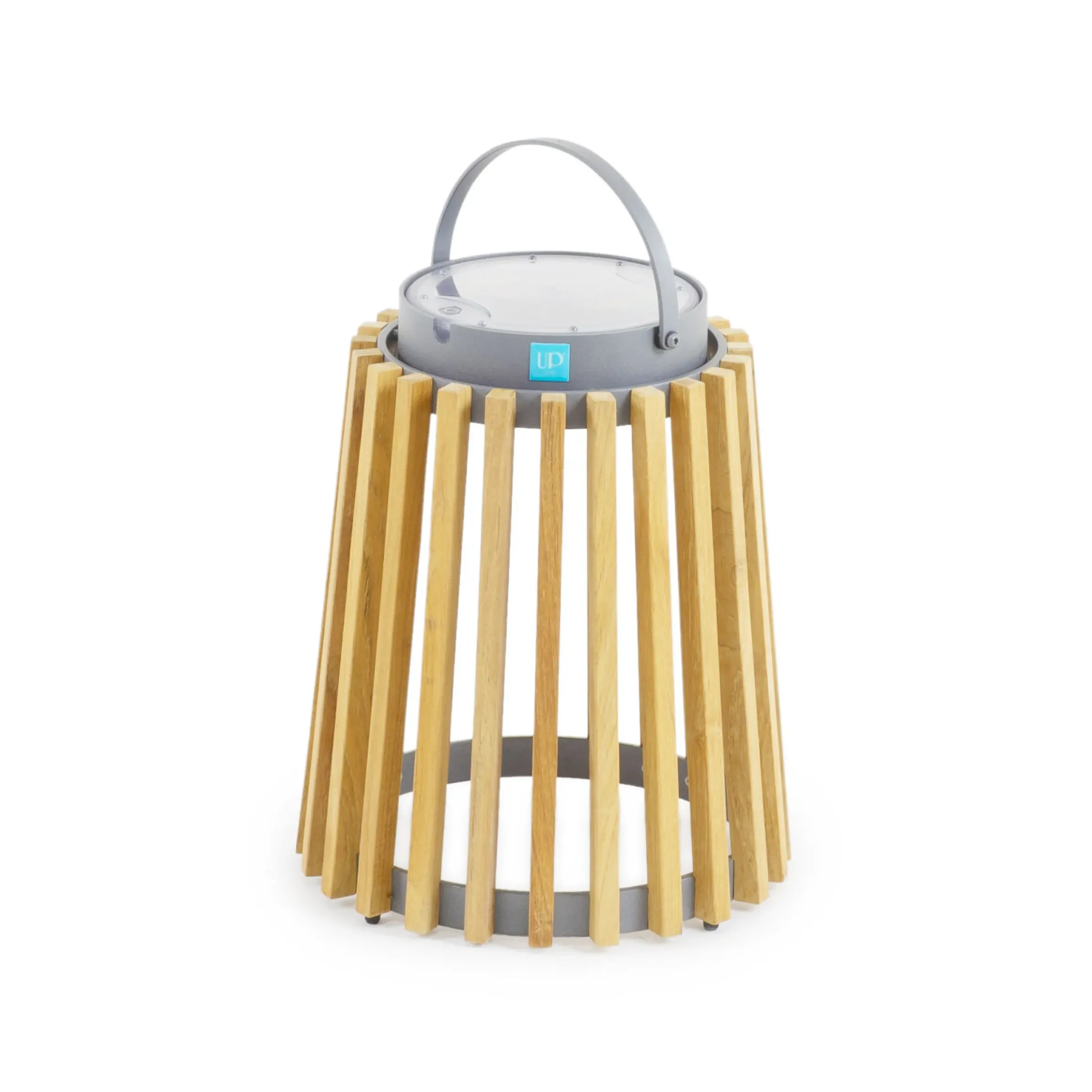 Lampe Solaire D'extérieur Solare Bois Naturel Bois / H 40 Cm - Recharge Solaire Ou Usb - Unopiu