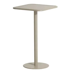 Mange-Debout Week-End Metal Beige / 60 X 60 Cm X H 105 Cm - Aluminium - Petite Friture