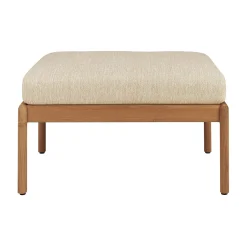 Pouf Jack Outdoor Tissu Bois Beige / Teck - 71 X 54 Cm - Ethnicraft