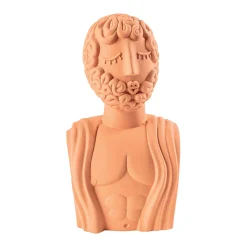 Sculpture Magna Graecia Ceramique Orange Marron / Bust - H 45 Cm / Terre Cuite - Seletti