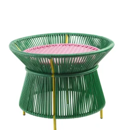 Table Basse Caribe Basket Plastique Vert / O 54 X H 41 Cm - Ames