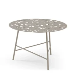 Table Basse Ezou Metal Gris / O 61 Cm - Metal Perfore - Cinna