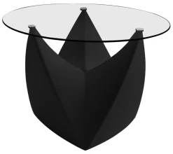Table Basse Mr. Lem Verre Plastique Noir - Myyour
