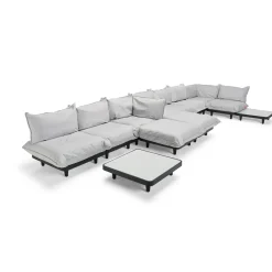 Table Basse Paletti Metal Gris Noir / 90 X 90 Cm - Fatboy