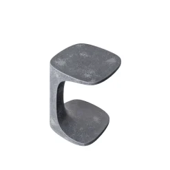 Table D'Appoint Font Pierre Gris / Beton - 42 X 42 X H 52 Cm - Kristalia