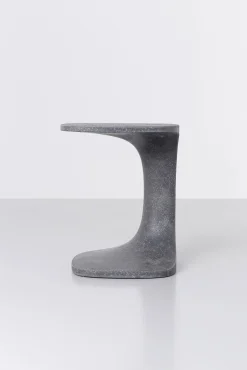 Table D'Appoint Font Pierre Gris / Beton - 42 X 42 X H 52 Cm - Kristalia