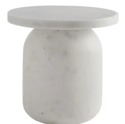 Table D'Appoint Juju Plastique / Tabouret O 52 Cm - Effet Marbre - Serralunga