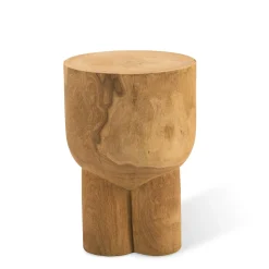 Table D'Appoint Pile/ Table D'Appoint - Bois Sculpte Main - Pols Potten