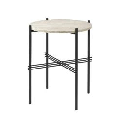 Table D'Appoint Ts Outdoor Pierre Beige / Travertin - O 40 X H 51 Cm - Gubi