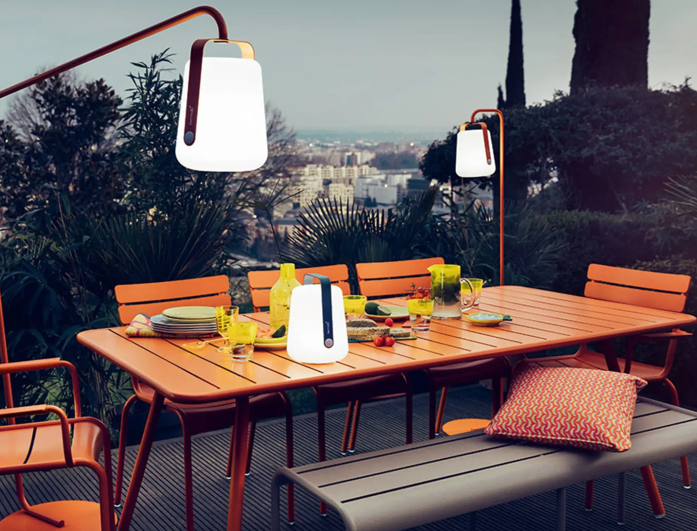 Accessoire Metal Beige / Pied Pour Lampes Balad - Small H 157 Cm - Fermob