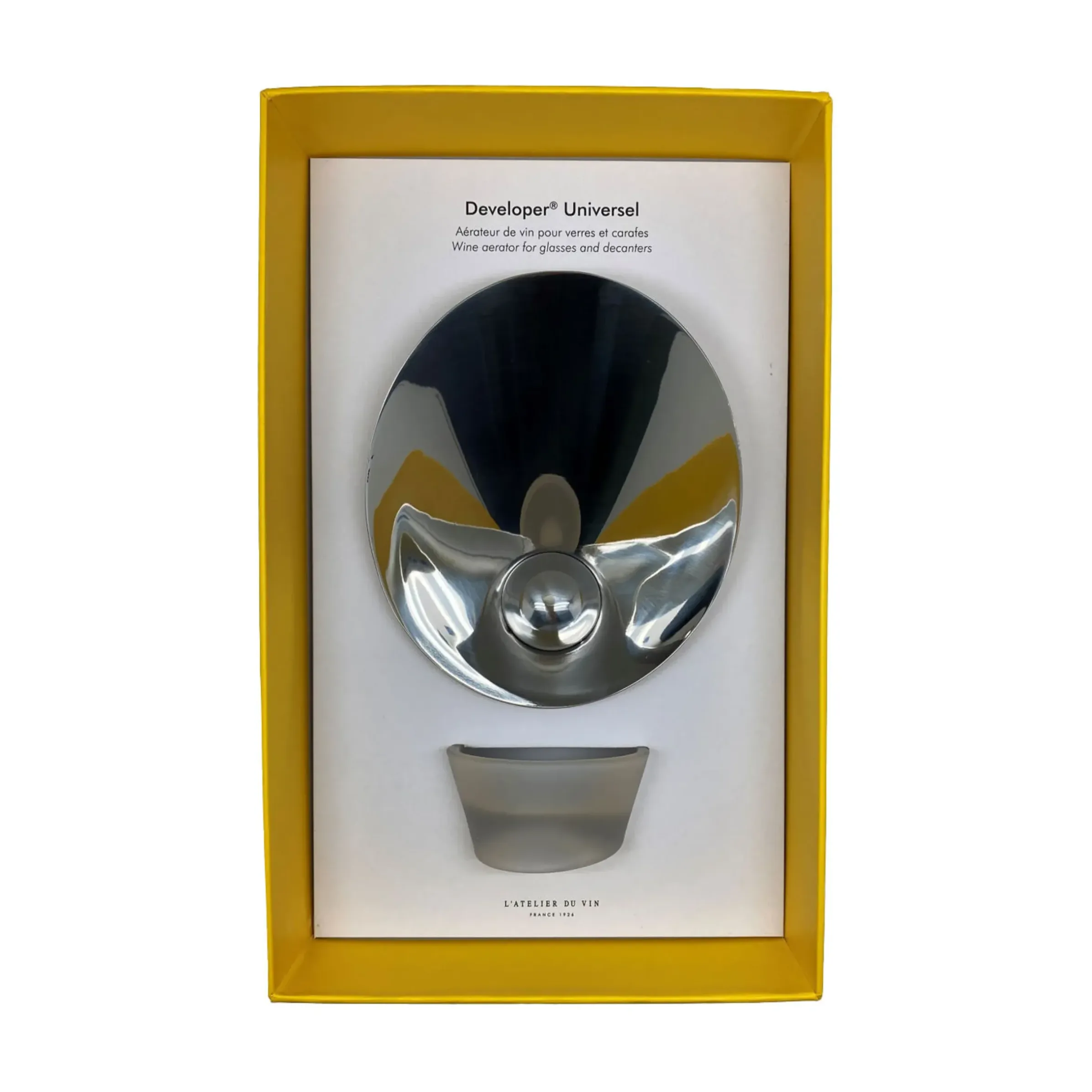 Aerateur A Vin Developer Universel Metal / Pour Verres A Vin Et Carafes - L'Atelier Du Vin