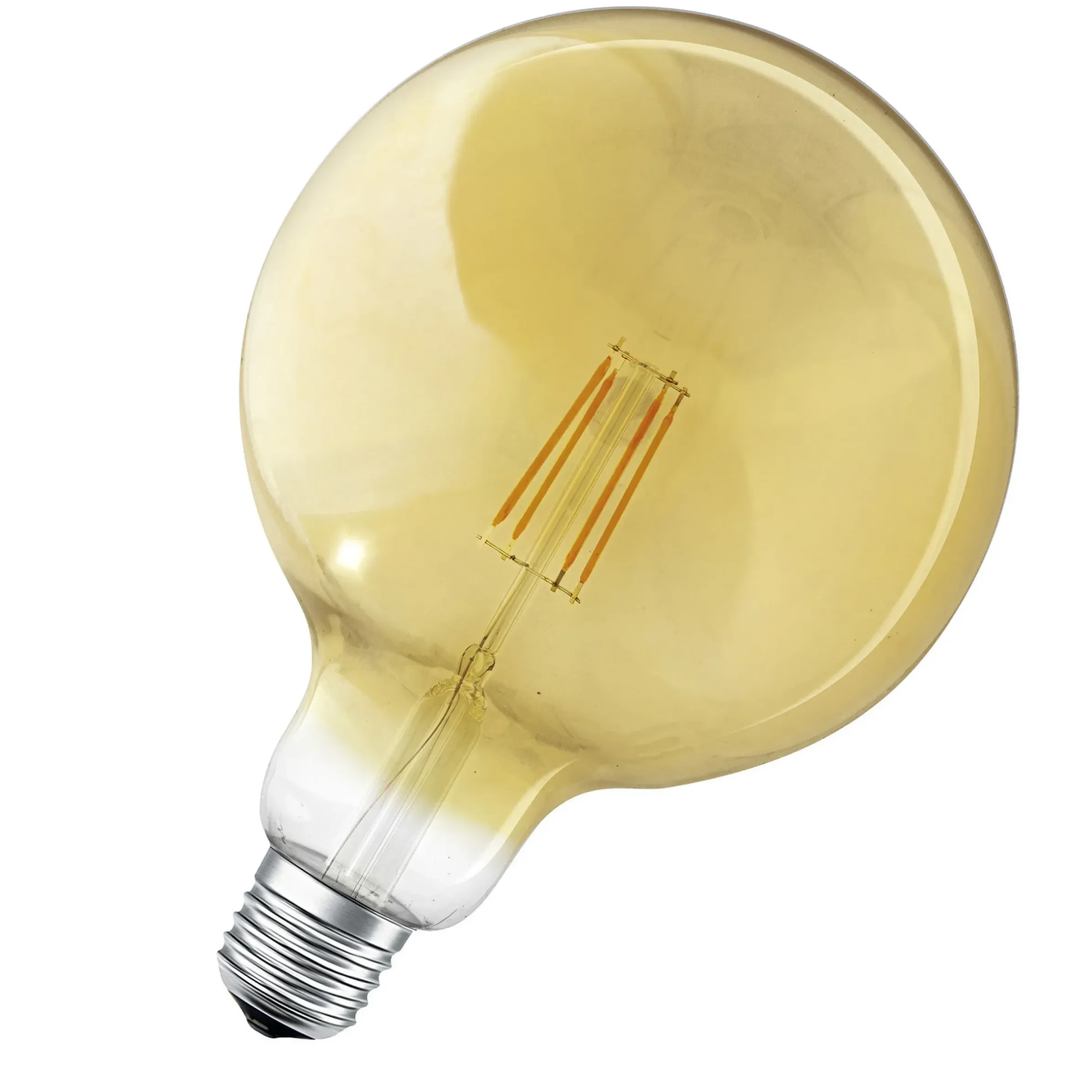 Ampoule Led E27 Connectee Smart+ Verre Or / Filaments Globe - 6W = 60W / Bluetooth - Variable - Ledvance