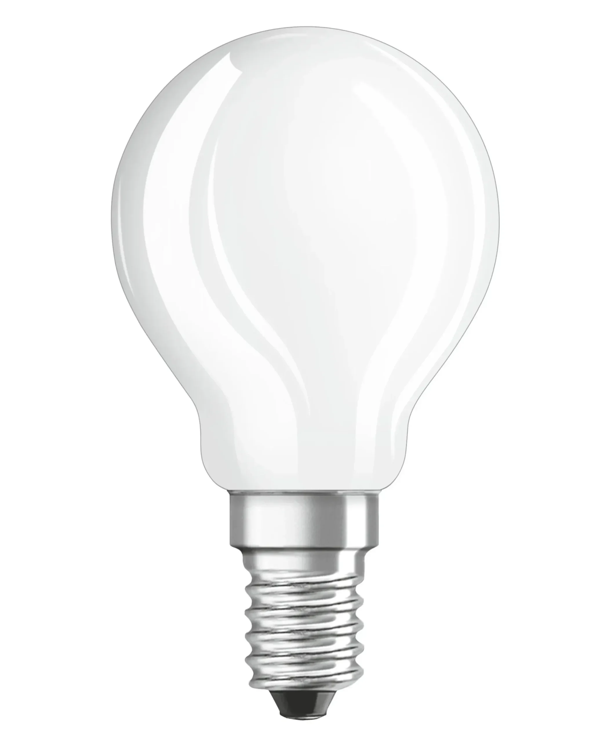 Ampoule Led E14 Verre / Spherique Depolie - 2,5W=25W (2700K, Chaud) - Osram