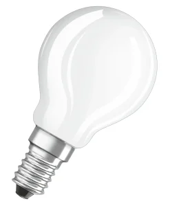 Ampoule Led E14  Verre / Spherique Depolie - 4,5W=40W (2700K, Chaud) - Osram