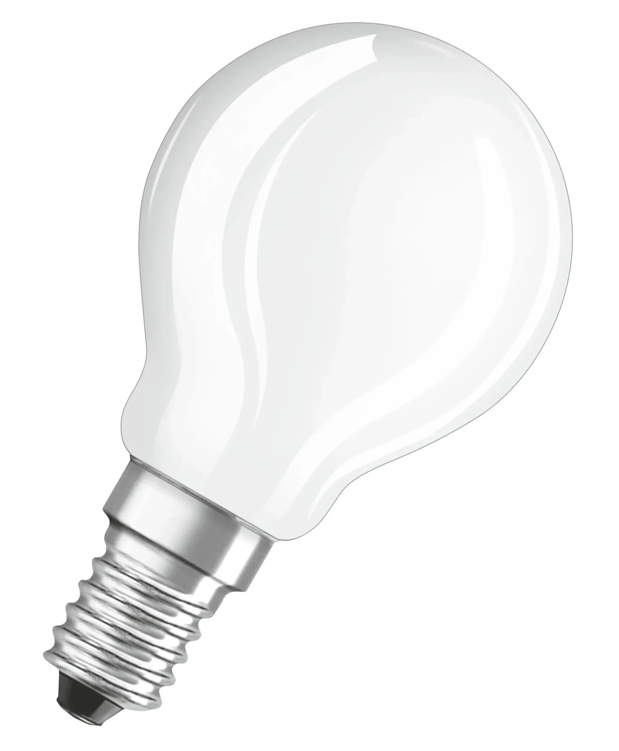 Ampoule Led E14 Verre / Spherique Depolie - 4,5W=40W (2700K, Chaud) - Osram