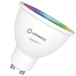 Ampoule Led Gu10 Smart+ Verre/ Spot 45° - Multicolore Rgbw / 4,9W=50W - Wifi / Variable - Ledvance