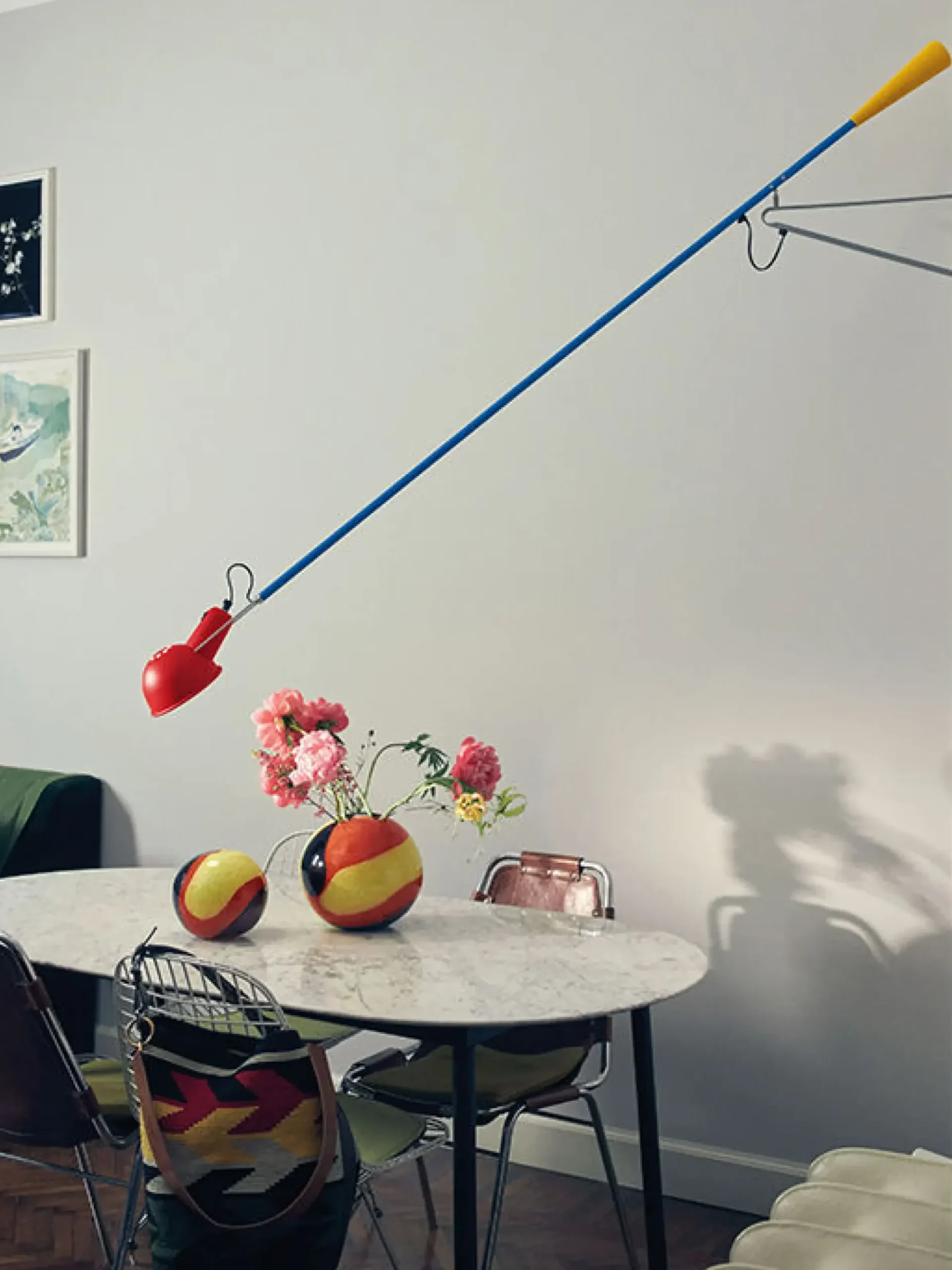 Applique Avec Prise 265 Metal/ L 205 Cm - Modele De 1973 - Flos