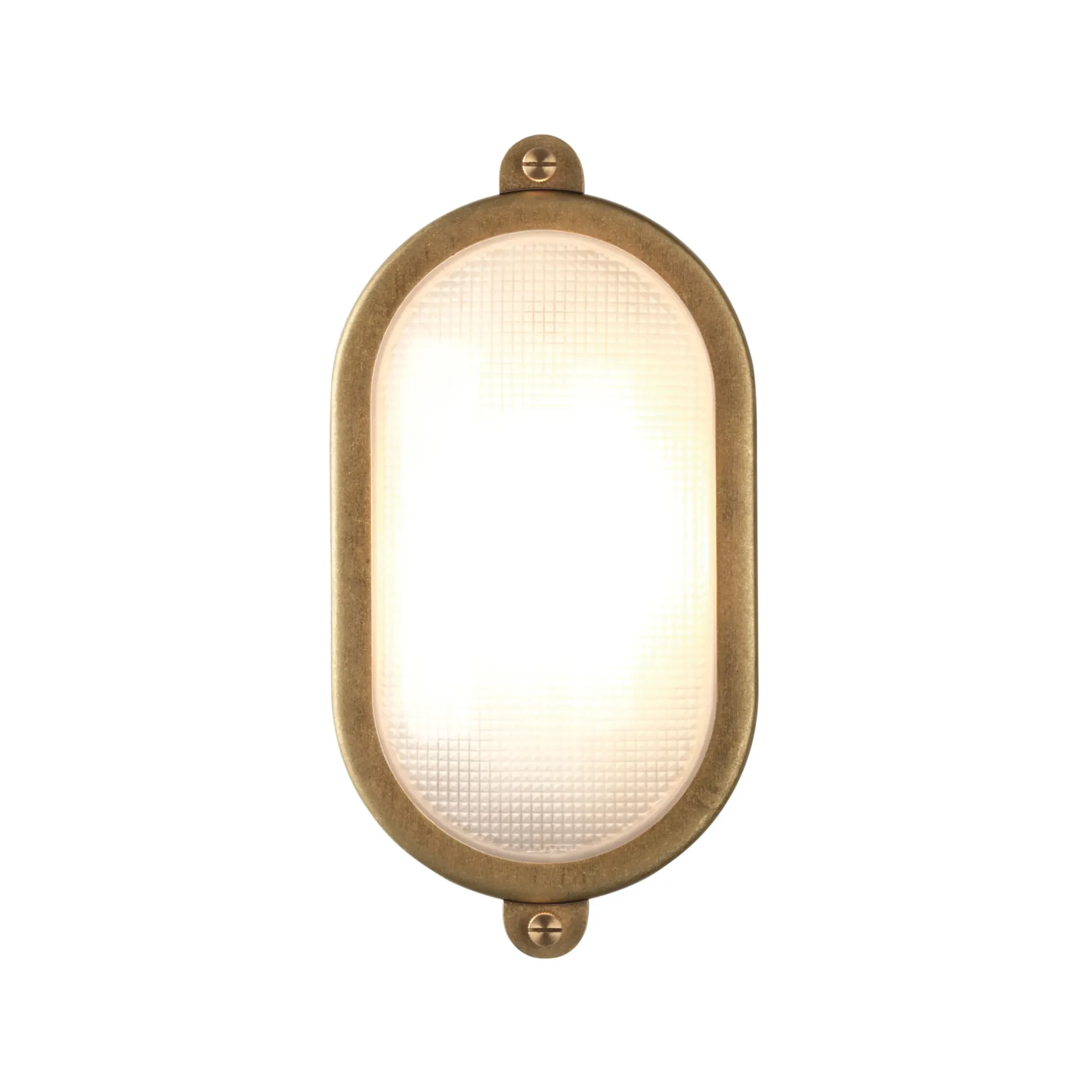 Applique D'extérieur Malibu Oval Or Metal Metal Laiton / Plafonnier - 15 X 29 Cm - Astro Lighting