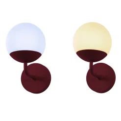 Applique D'extérieur Mooon! Led Metal Verre Rouge / O 15 Cm - Bluetooth - Fermob
