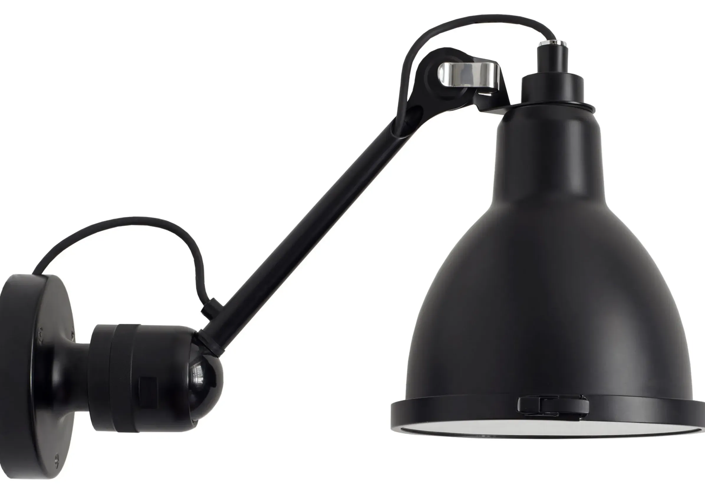 Applique D'extérieur N°304 Xl Metal Noir Metal Noir / L 30 Cm - Lampe Gras - Dcw Editions