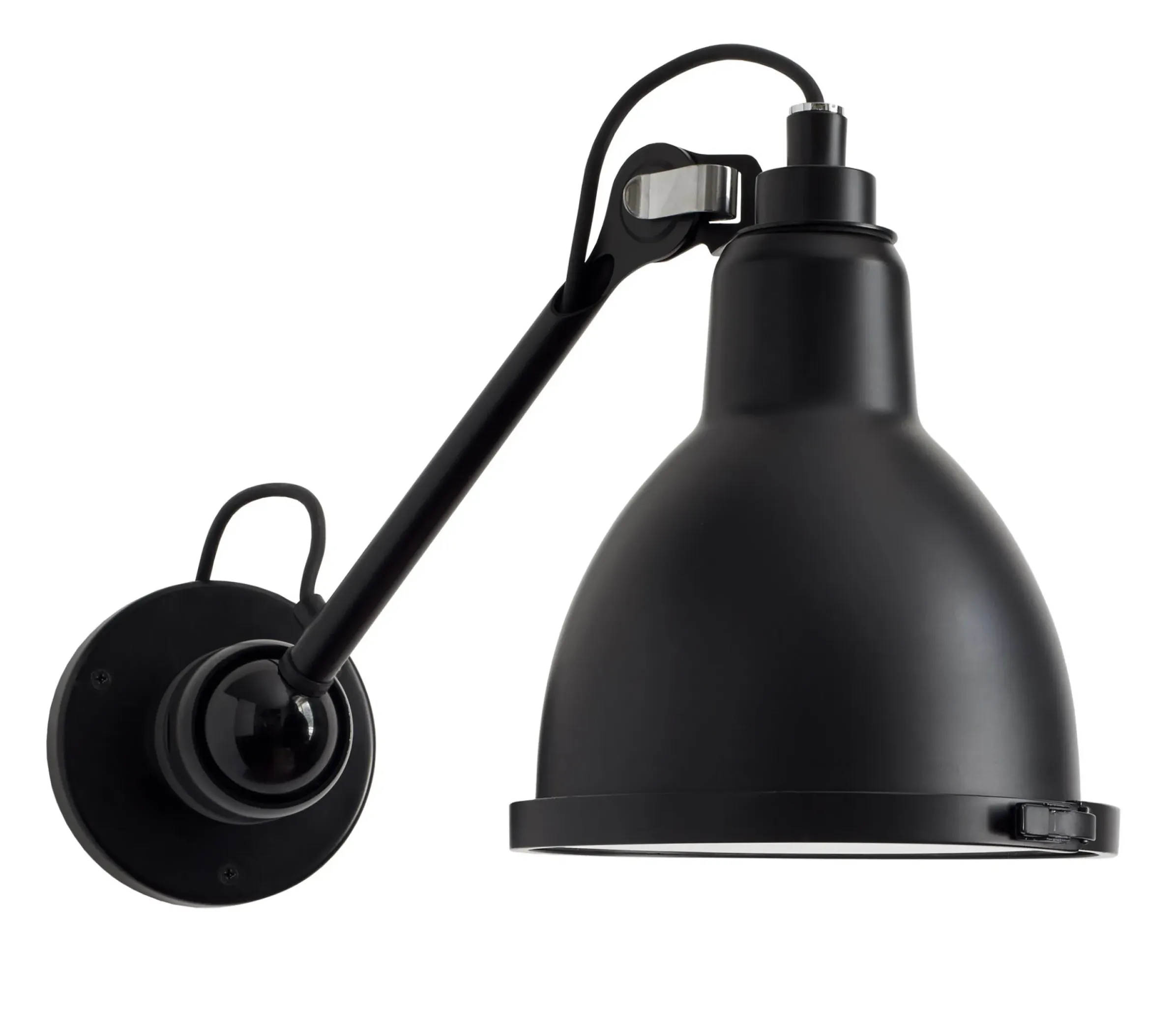 Applique D'extérieur N°304 Xl Metal Noir Metal Noir / L 30 Cm - Lampe Gras - Dcw Editions