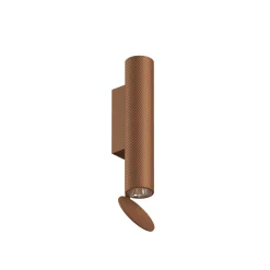 Applique Flauta Spiga Indoormetal / Led - H 22,5 Cm - Motif Chevron - Flos