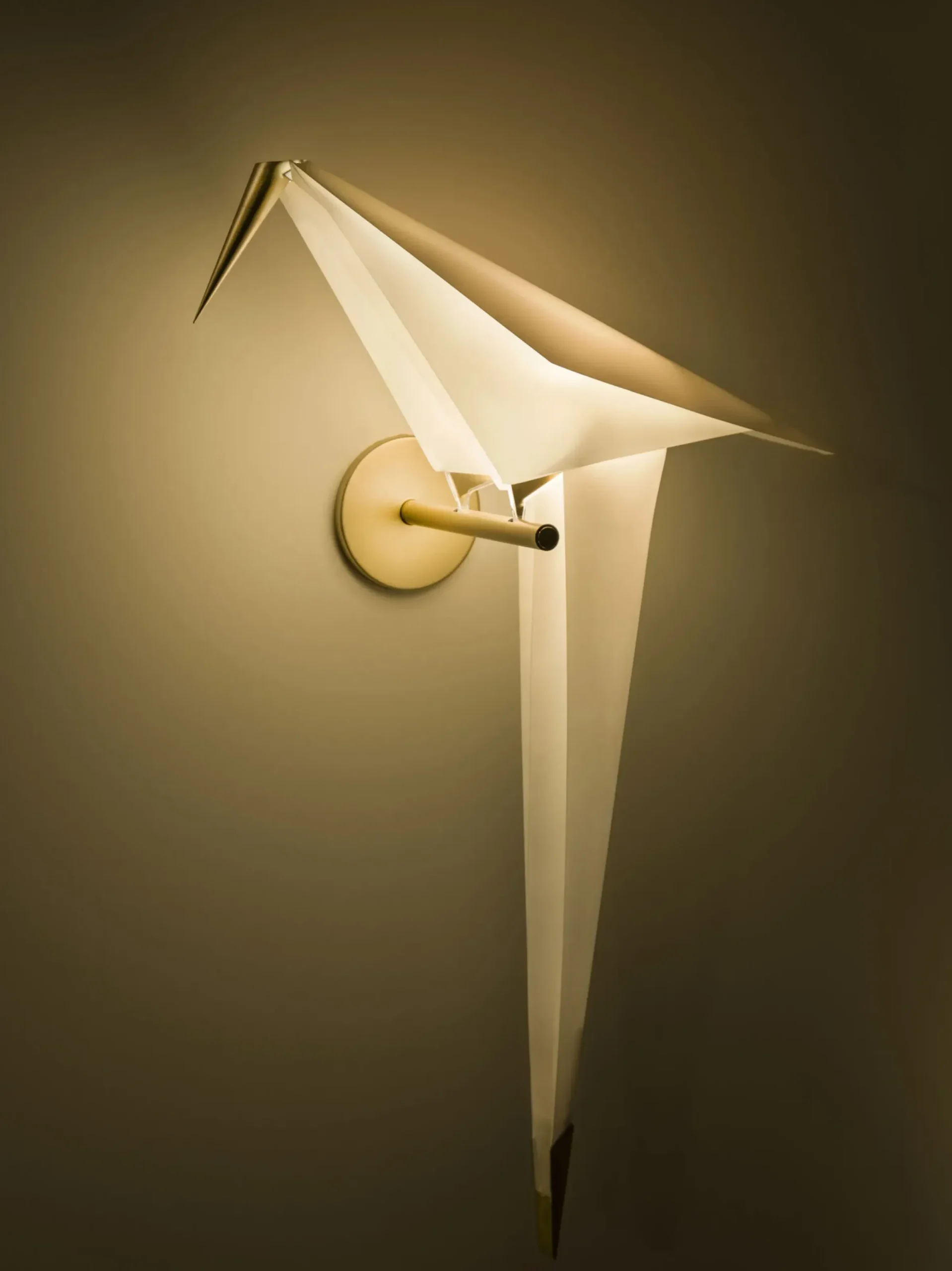 Applique Perch Light Small Plastique Blanc Or Metal / Led - Branchement Mural - Moooi