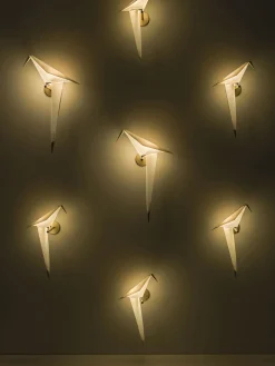 Applique Perch Light Small Plastique Blanc Or Metal / Led - Branchement Mural - Moooi