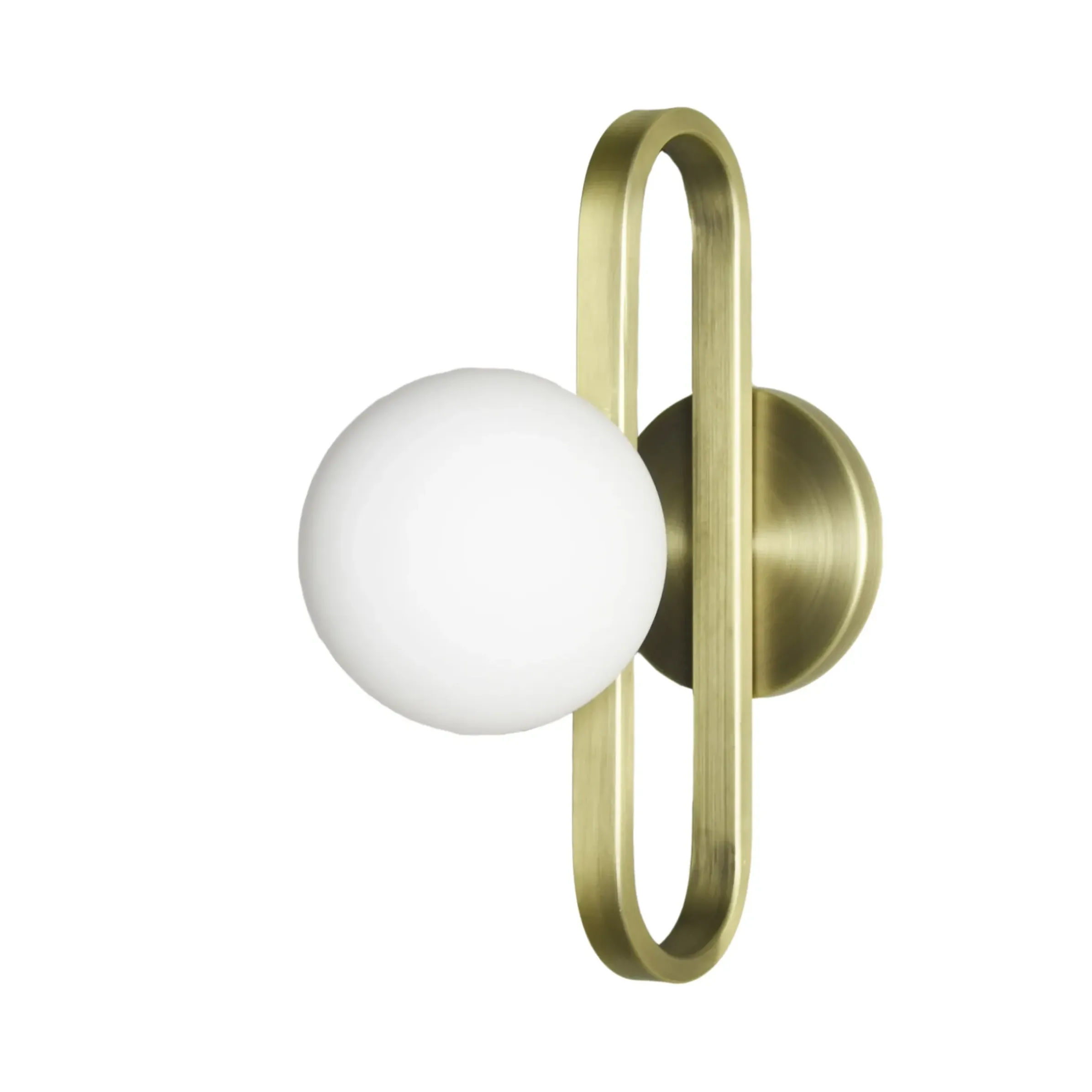 Applique Salle De Bains Cime Small Outdoor Verre Metal Metal Dore/ O 12 Cm - Enostudio