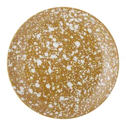 Assiette Carmel Ceramique Jaune Marron / O 26 Cm - Gres - Bloomingville