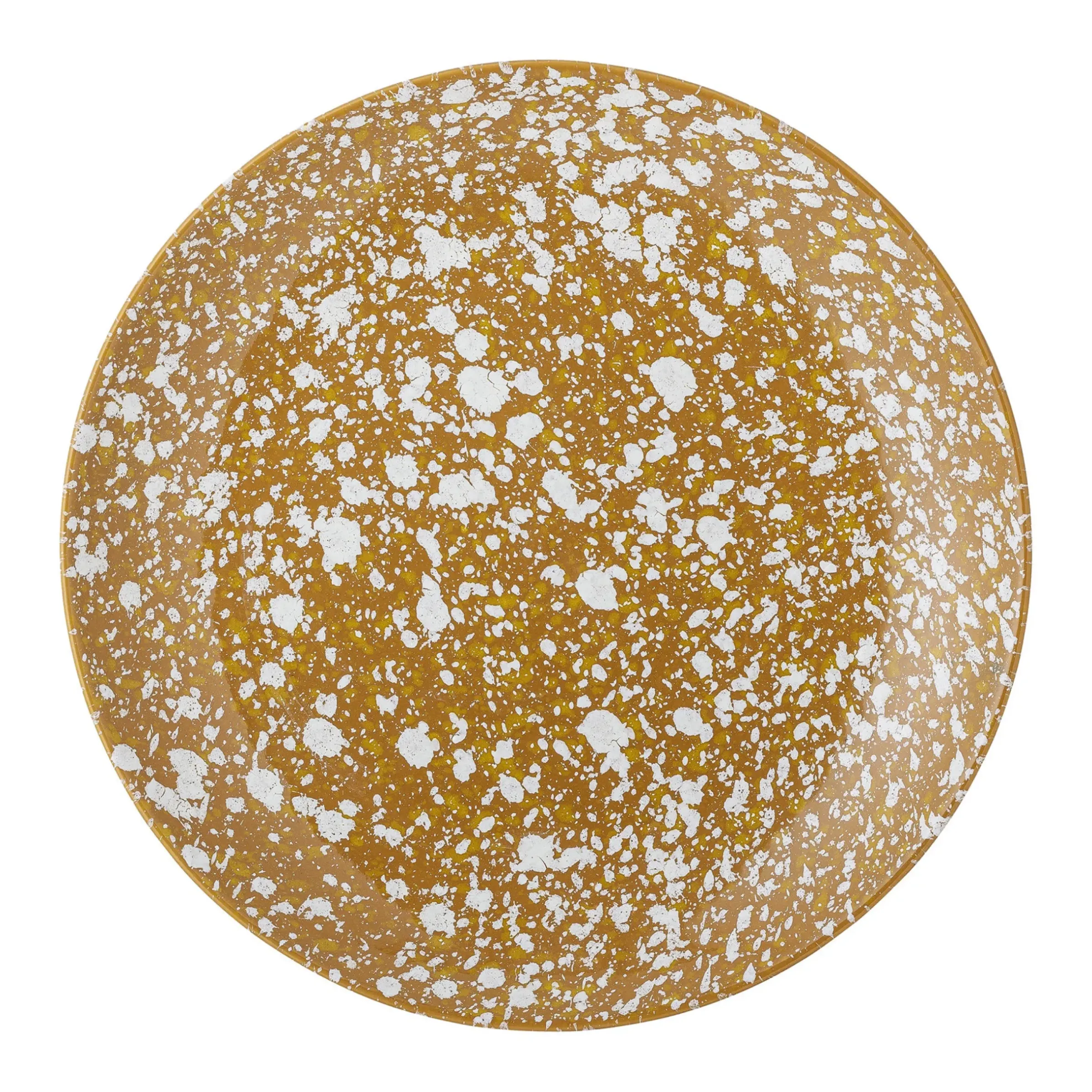 Assiette Carmel Ceramique Jaune Marron / O 26 Cm - Gres - Bloomingville