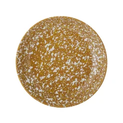 Assiette Creuse Carmel Ceramique Jaune Marron / O 21 Cm - Gres - Bloomingville