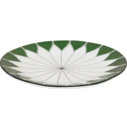 Assiette Daria Ceramique Vert / O 29 Cm - Ceramique Peinte A La Main - Maison Sarah Lavoine