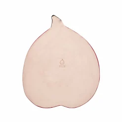 Assiette De Presentation Bum Love Ceramique Rouge / 21 X 17 Cm - Peint A La Main - Laetitia Rouget