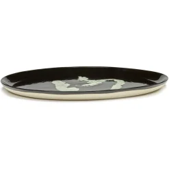 Assiette De Presentation Feast Ceramique Noir / O 35 X H 2 Cm - Serax