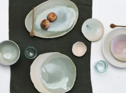 Assiette Wabi Ceramique/ 27 X 30 Cm - Gres Fait Main - Jars Ceramistes