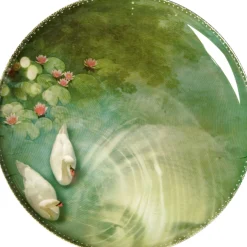 Assiette Yuan Plastique Vert / Set De 4 - O 25 Cm / Melamine - Ibride