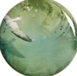 Assiette Yuan Plastique Vert / Set De 4 - O 25 Cm / Melamine - Ibride