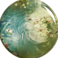 Assiette Yuan Plastique Vert / Set De 4 - O 25 Cm / Melamine - Ibride