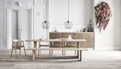 Banc Alp Bois Naturel / L 180 Cm - Massif - Bolia