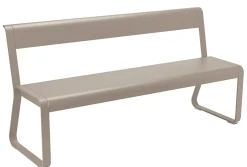 Banc Avec Dossier Bellevie Metal Beige / L 161 Cm - 4 Places - Fermob