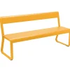 Banc Avec Dossier Bellevie Metal Jaune / L 161 Cm - 4 Places - Fermob