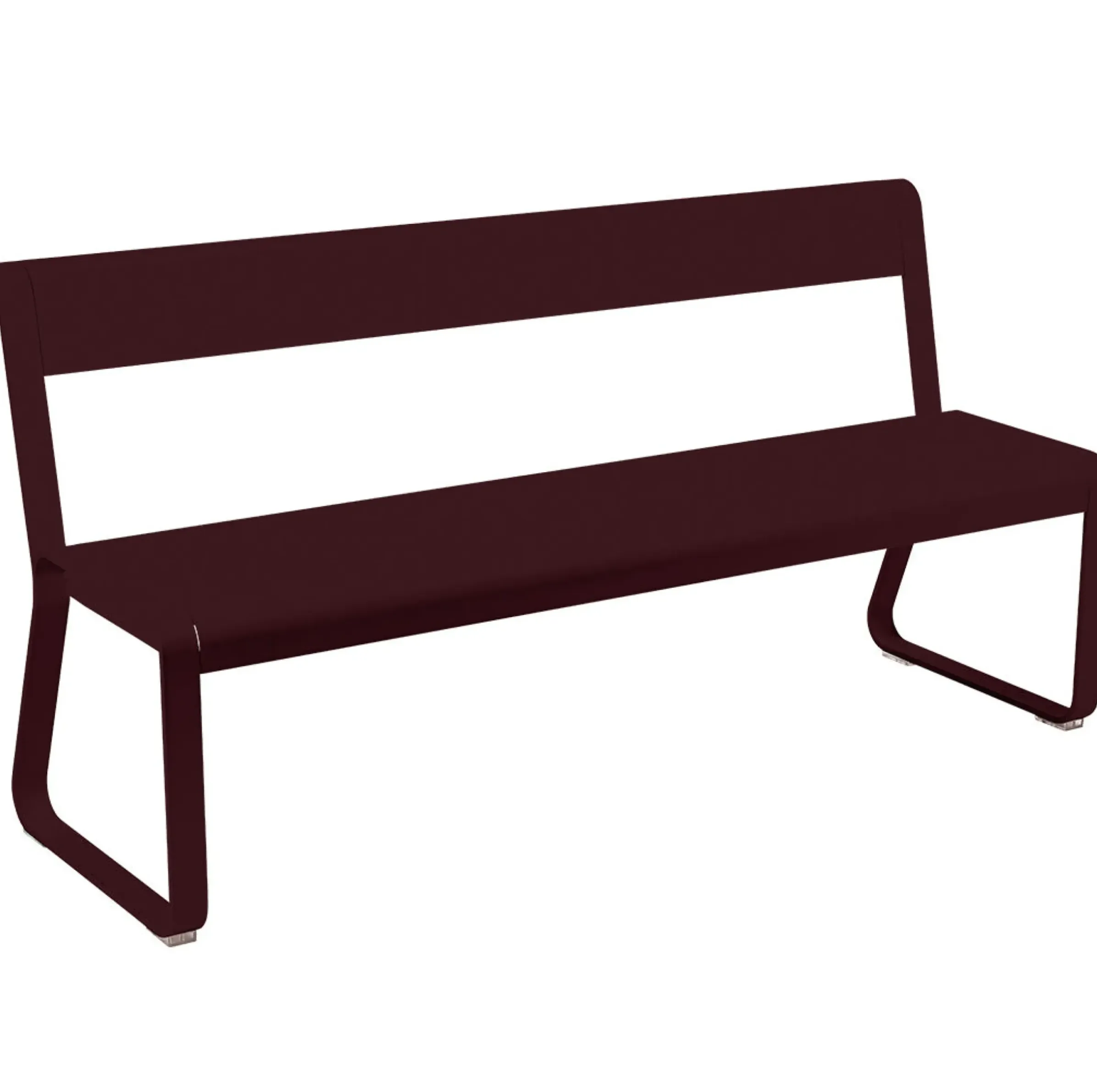 Banc Avec Dossier Bellevie Metal Rouge / L 161 Cm - 4 Places - Fermob