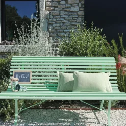 Banc Avec Dossier Louisiane Metal Gris / L 150 Cm - Fermob